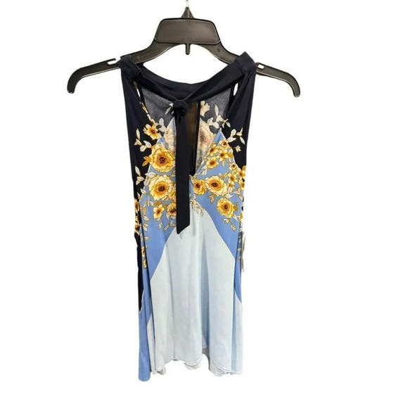 NWOT Free People Beat of My Heart keyhole detail Halter tunic XS - Picture 5 of 8